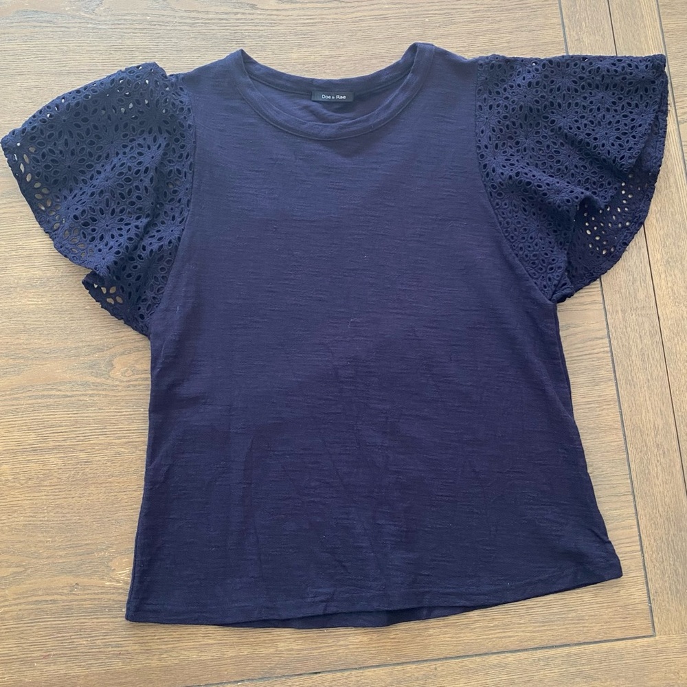 Ruffle sleeved t-shirt